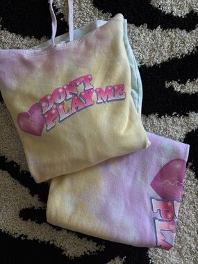 BSR Samii Ryan Tie Dye Crop Don’t Play Me Set
